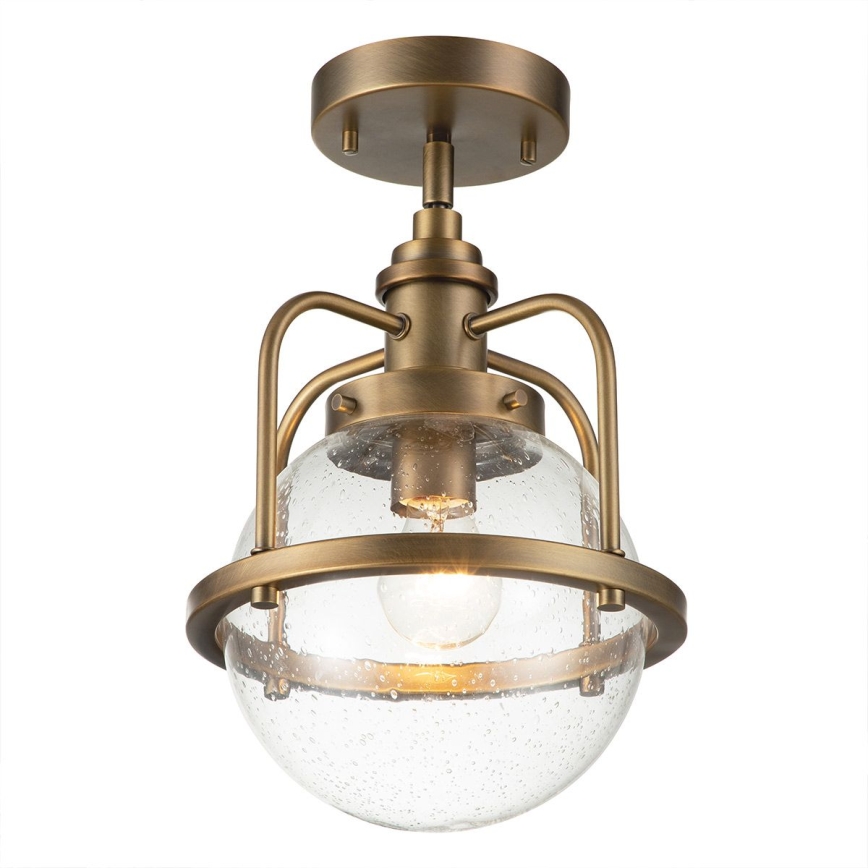 Quintiesse - Udendørs lanterne på stang TRIOCENT 1xE27/40W/230V Ø 24 cm IP44 bronzefarvet