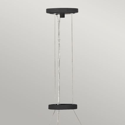 Quintiesse - Lysekrone med wireophæng WILLOW 6xE14/40W/230V Ø 61 cm guld/sort