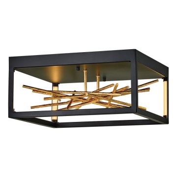 Quintiesse - STYX LED-loftlampe 8W/230V sort/guld