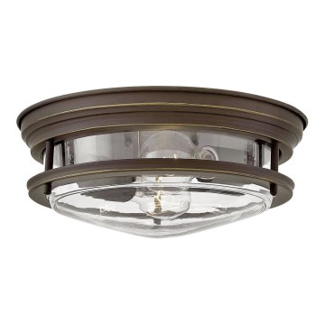 Quintiesse - Udendørs loftlampe HADRIAN 2xE27/40W/230V Ø 27,8 cm IP44 bronze