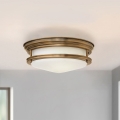 Quintiesse - Udendørs loftlampe HADRIAN 2xE27/40W/230V Ø 30,5 cm IP44 bronze