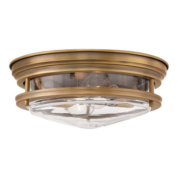 Quintiesse - Udendørs loftlampe HADRIAN 2xE27/40W/230V Ø 30,5 cm IP44 bronzefarvet
