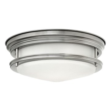 Quintiesse - Udendørs loftlampe HADRIAN 2xE27/40W/230V Ø 30,5 cm IP44 mat krom