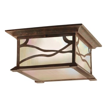 Quintiesse - Udendørs loftlampe MORRIS 2xE27/60W/230V IP44 bronzefarvet