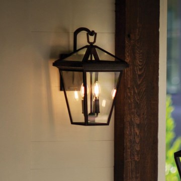 Quintiesse - Udendørs væglampe ALFORD M 2xE14/40W/230V IP44 sort