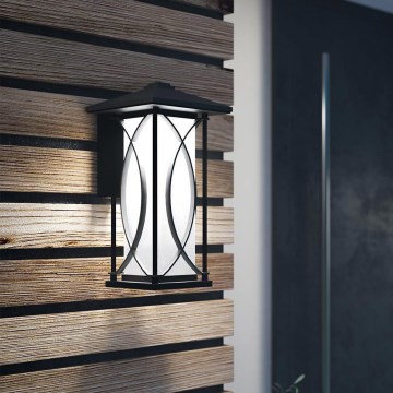 Quintiesse - Udendørs væglampe ASHBERN M 1xE27/60W/230V IP44 sort