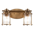 Quintiesse - Væglampe til badeværelset ASHLAND BAY 2xE27/60W/230V IP44 bronzefarvet