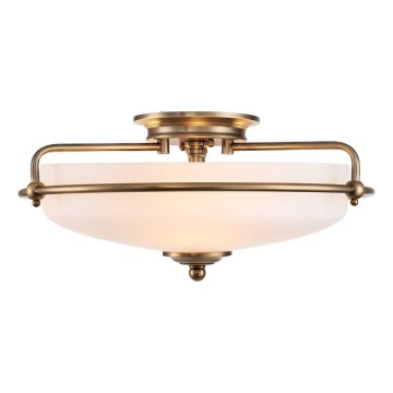 Quoizel - Loftlampe GRIFFIN 3xE27/60W/230V bronzefarvet