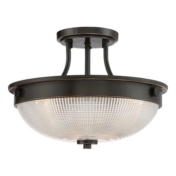 Quoizel - Loftlampe MANTLE 2xE27/60W/230V bronze