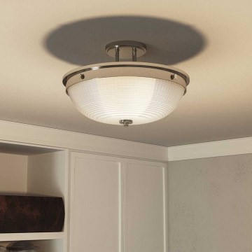 Quoizel - Loftlampe MANTLE 2xE27/60W/230V skinnende krom