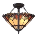 Quoizel - Loftlampe Tiffany CAMBRIDGE 2xE27/100W/230V