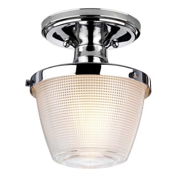 Quoizel - Loftlampe til badeværelse DUBLIN 1xE27/40W/230V IP44 skinnende krom