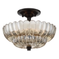 Quoizel - Loftlampe WHITECAP 3xE14/40W/230V diameter 29,7 cm
