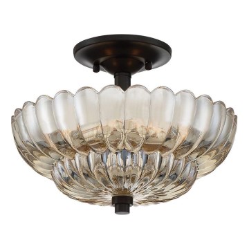 Quoizel - Loftlampe WHITECAP 3xE14/40W/230V diameter 29,7 cm