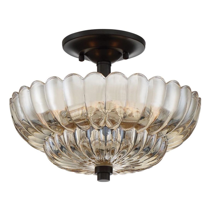 Quoizel - Loftlampe WHITECAP 3xE14/40W/230V diameter 29,7 cm