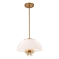 Quoizel - Pendellampe STARING 3xE14/40W/230V diameter 45,7 cm guldfarvet/patina/hvid