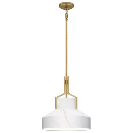 Quoizel - Stangpendel BRECKEN 2xE27/60W/230V guld/marmordekor