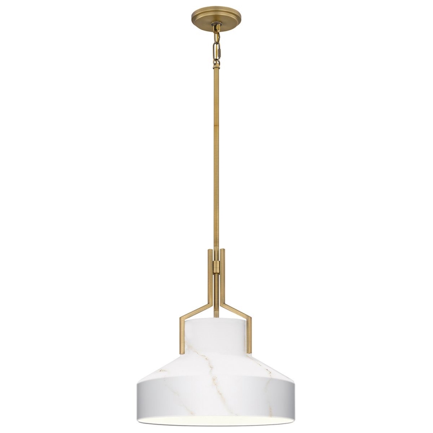 Quoizel - Stangpendel BRECKEN 2xE27/60W/230V guld/marmordekor