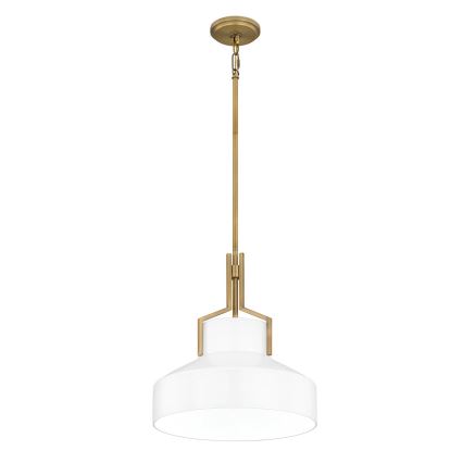 Quoizel - BRECKEN pendellampe på stang 2xE27/60W/230V guld/hvid
