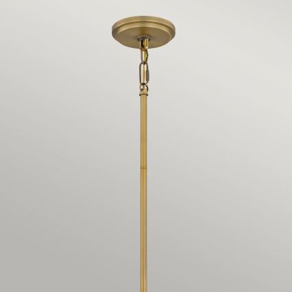 Quoizel - BRECKEN pendellampe på stang 2xE27/60W/230V guld/hvid