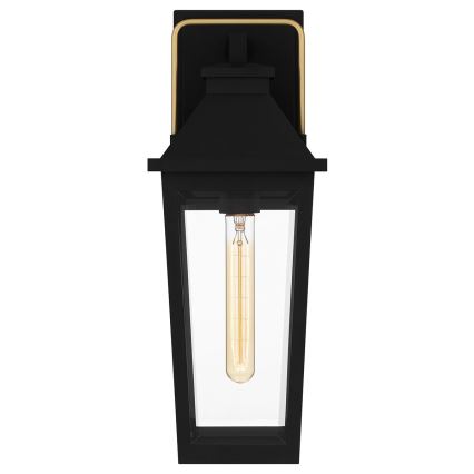 Quoizel - Udendørs væglampe BUCKLEY M 1xE27/40W/230V IP44 sort