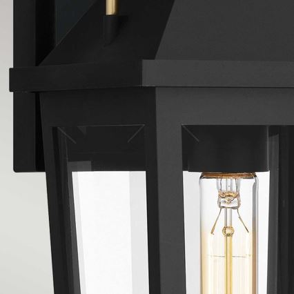 Quoizel - Udendørs væglampe BUCKLEY M 1xE27/40W/230V IP44 sort