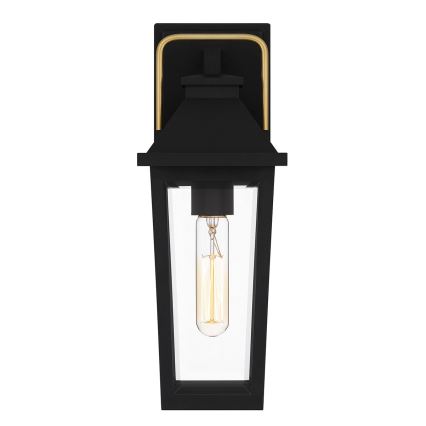 Quoizel - Udendørs væglampe BUCKLEY 1xE27/40W/230V IP44 sort