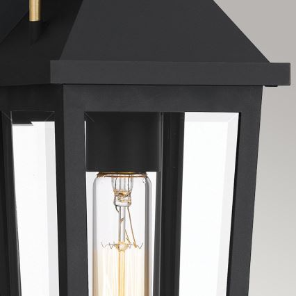 Quoizel - Udendørs væglampe BUCKLEY 1xE27/40W/230V IP44 sort
