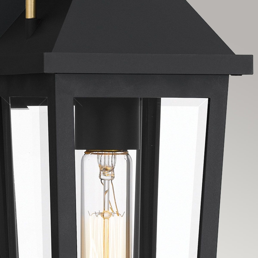 Quoizel - Udendørs væglampe BUCKLEY 1xE27/40W/230V IP44 sort