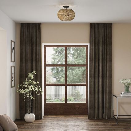 Quoizel - Loftlampe CASABLANCA 3xE27/60W/230V brun