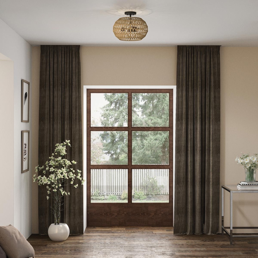 Quoizel - Loftlampe CASABLANCA 3xE27/60W/230V brun