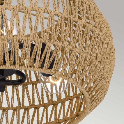 Quoizel - Loftlampe CASABLANCA 3xE27/60W/230V brun