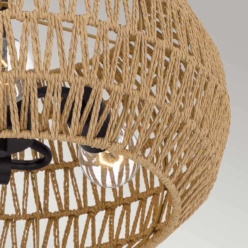 Quoizel - Loftlampe CASABLANCA 3xE27/60W/230V brun