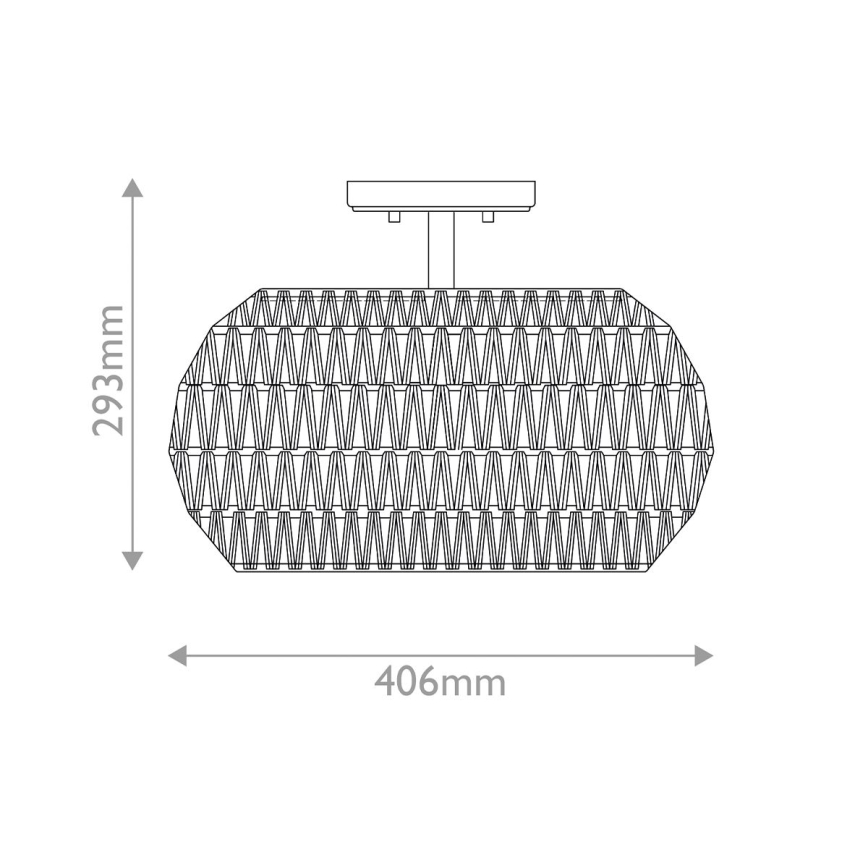 Quoizel - Loftlampe CASABLANCA 3xE27/60W/230V brun