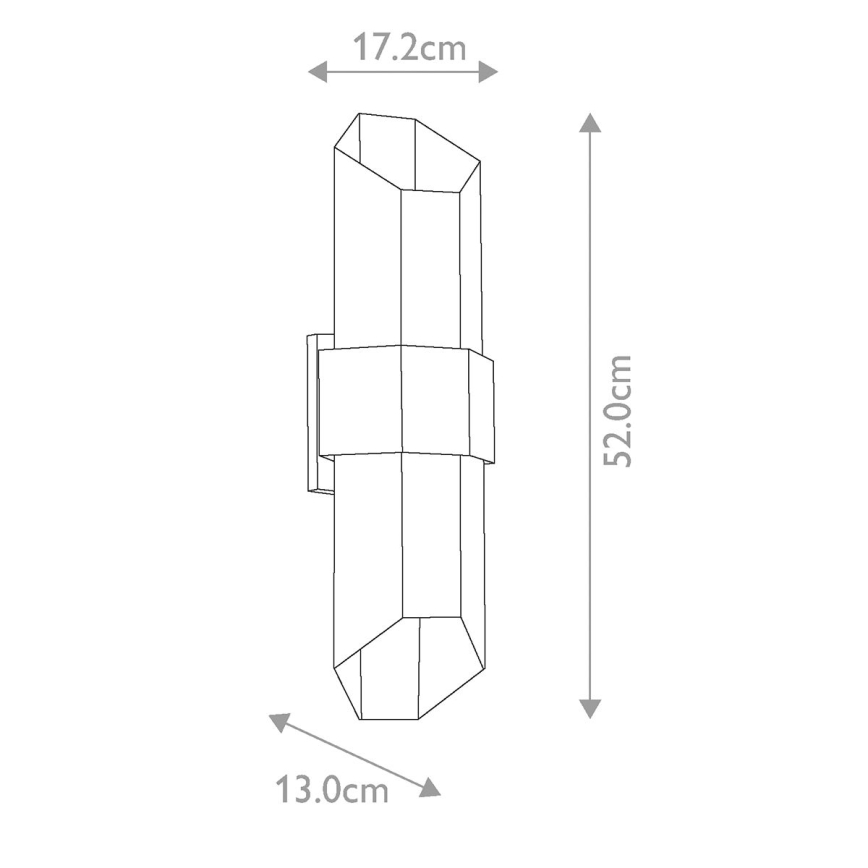 Quoizel - LED udendørslampe CHASM 2xLED/9,5W/230V IP44