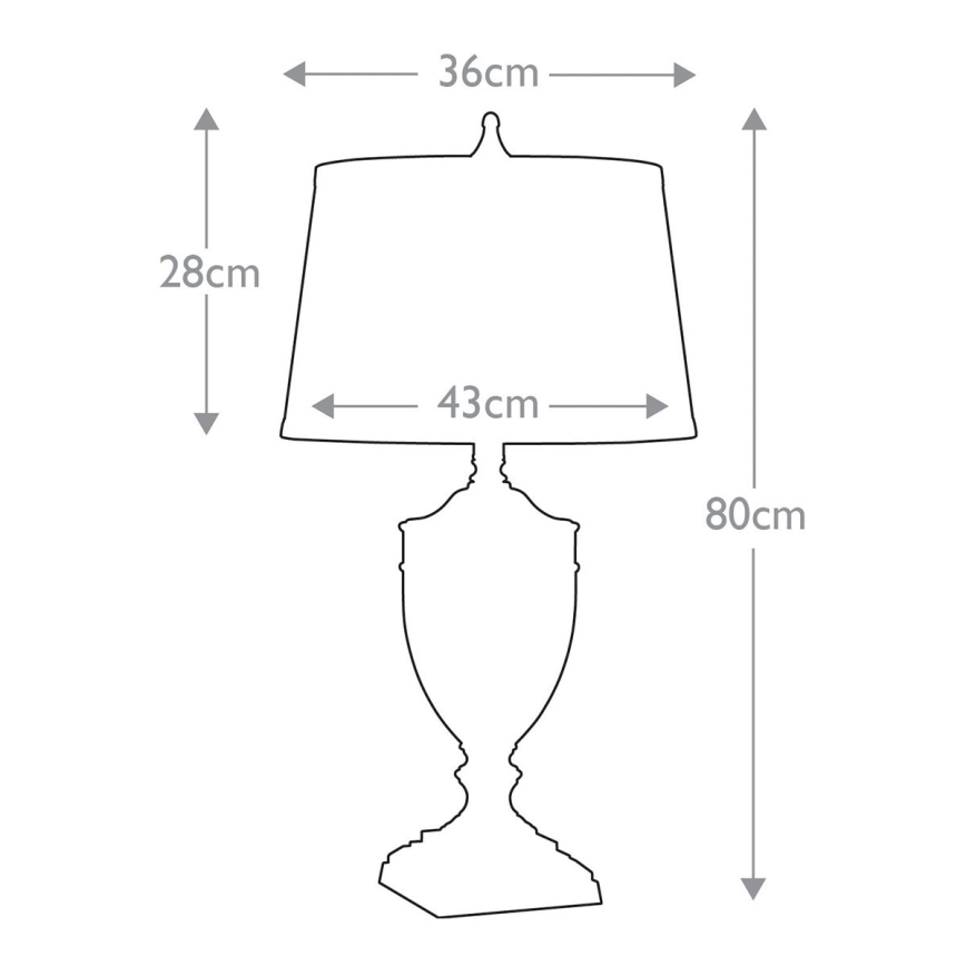 Quoizel - Bordlampe DENNISON 1xE27/60W/230V bronze