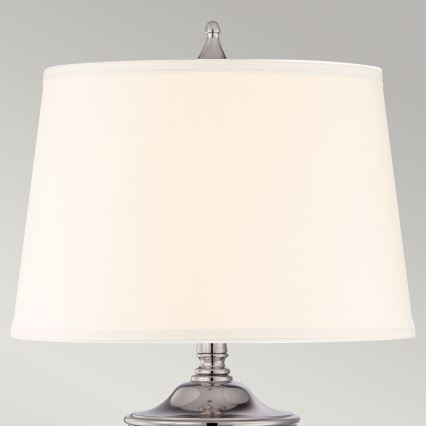 Quoizel - Bordlampe DENNISON 1xE27/60W/230V skinnende krom