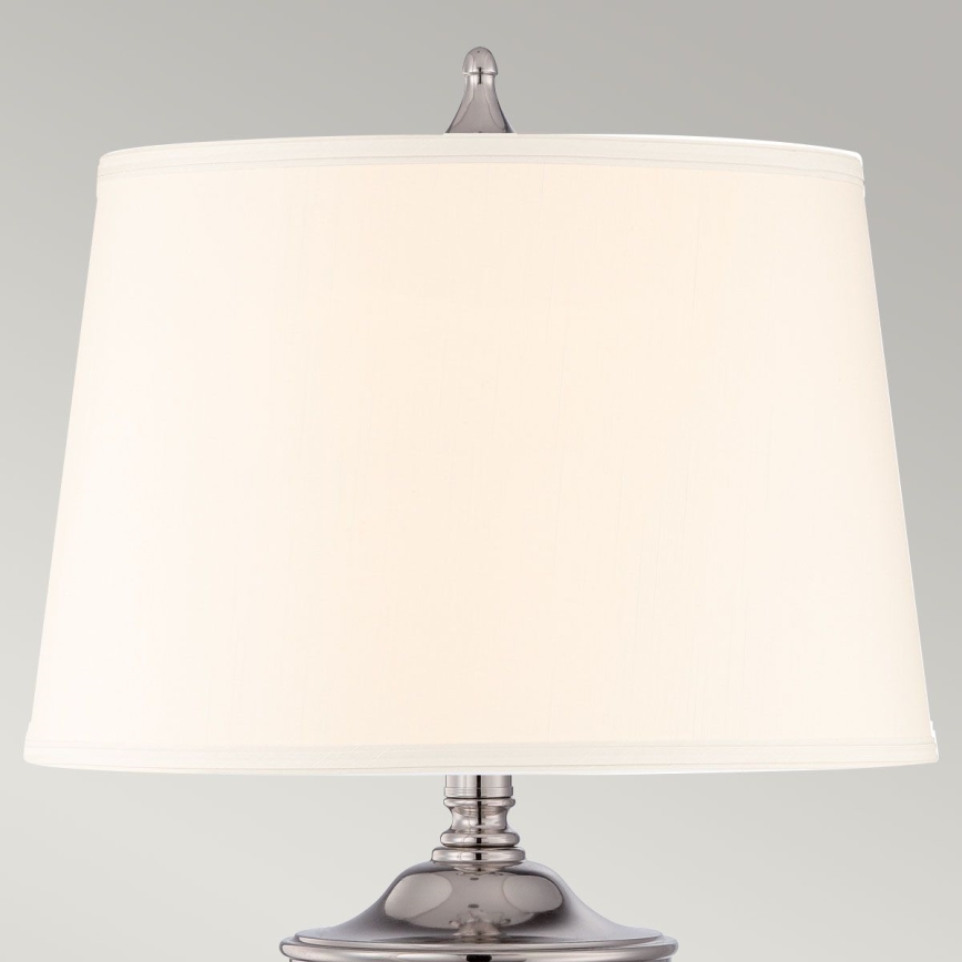 Quoizel - Bordlampe DENNISON 1xE27/60W/230V skinnende krom