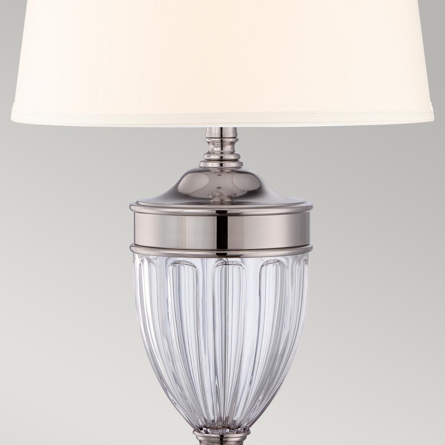 Quoizel - Bordlampe DENNISON 1xE27/60W/230V skinnende krom