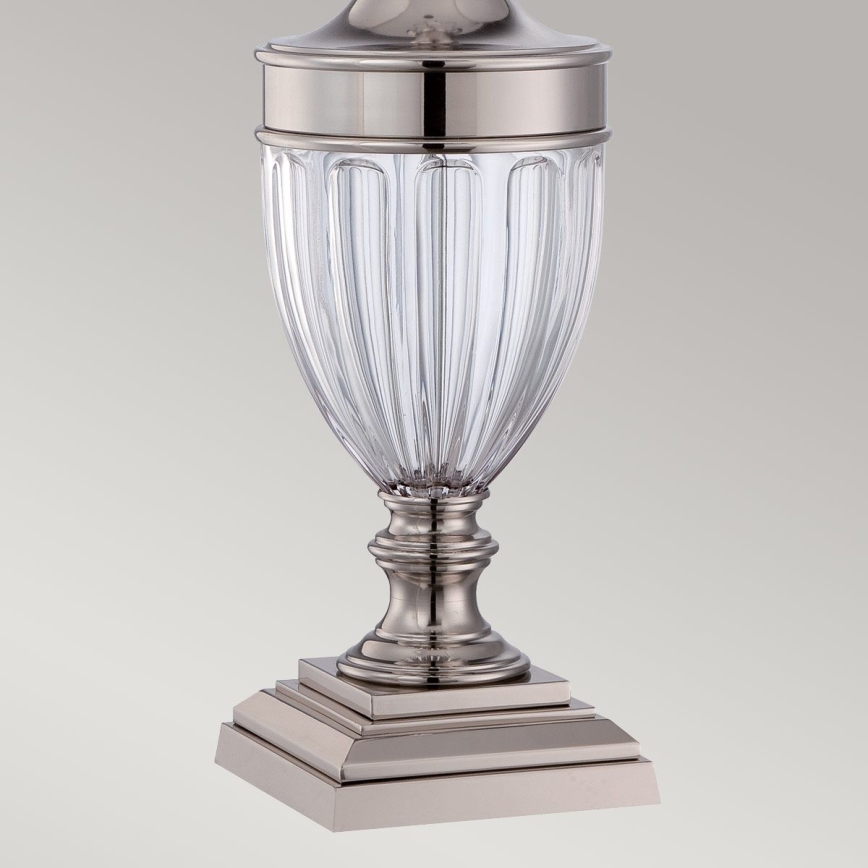 Quoizel - Bordlampe DENNISON 1xE27/60W/230V skinnende krom