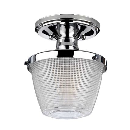 Quoizel - Loftlampe til badeværelse DUBLIN 1xE27/40W/230V IP44 skinnende krom