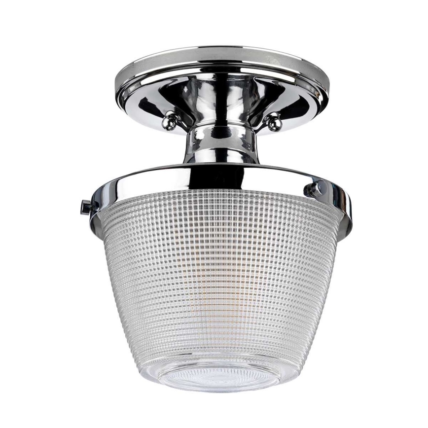 Quoizel - Loftlampe til badeværelse DUBLIN 1xE27/40W/230V IP44 skinnende krom