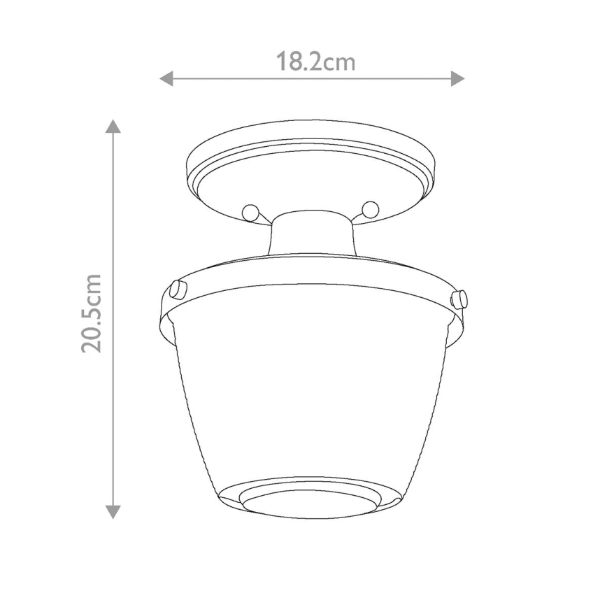 Quoizel - Loftlampe til badeværelse DUBLIN 1xE27/40W/230V IP44 skinnende krom