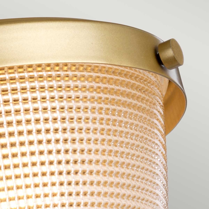 Quoizel - Loftlampe til badeværelse DUBLIN 1xE27/40W/230V IP44 guldfarvet