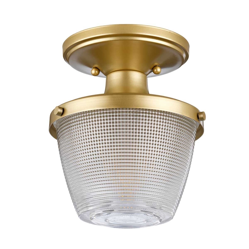 Quoizel - Loftlampe til badeværelse DUBLIN 1xE27/40W/230V IP44 guldfarvet