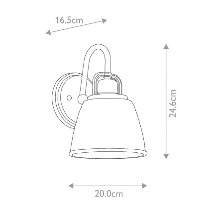 Quoizel - LED væglampe til badeværelse DUBLIN 1xG9/3W/230V IP44 skinnende krom