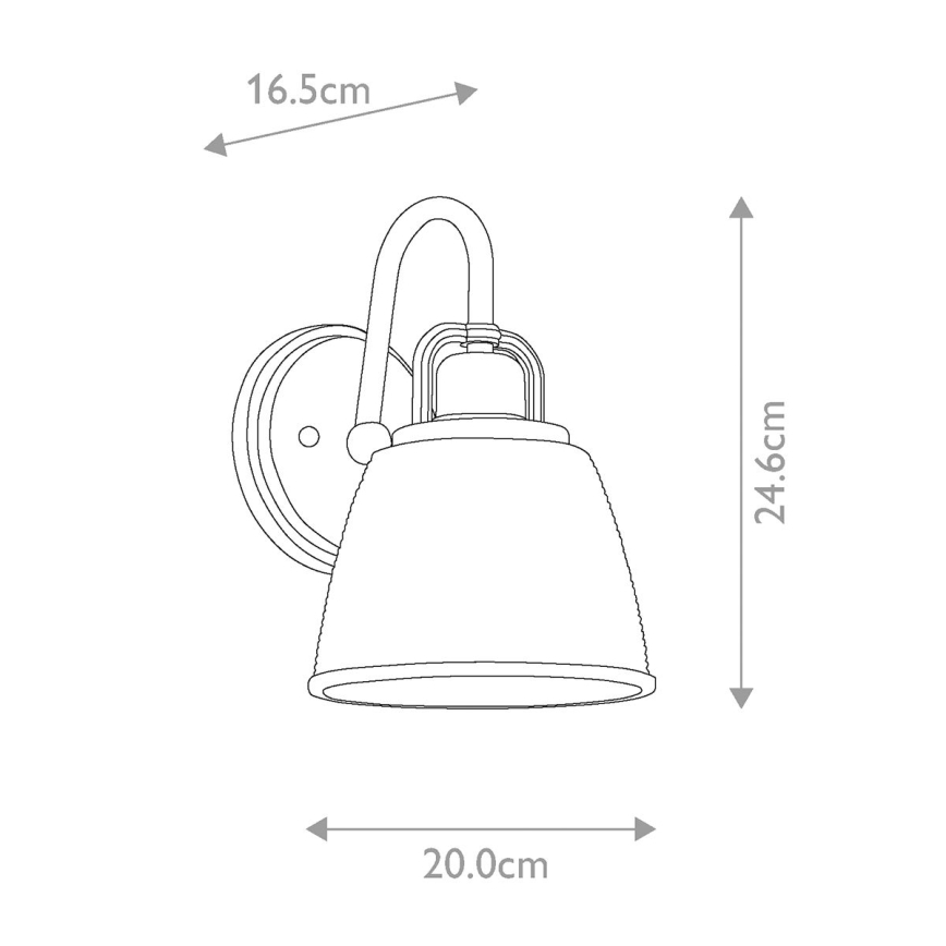 Quoizel - LED væglampe til badeværelse DUBLIN 1xG9/3W/230V IP44 skinnende krom