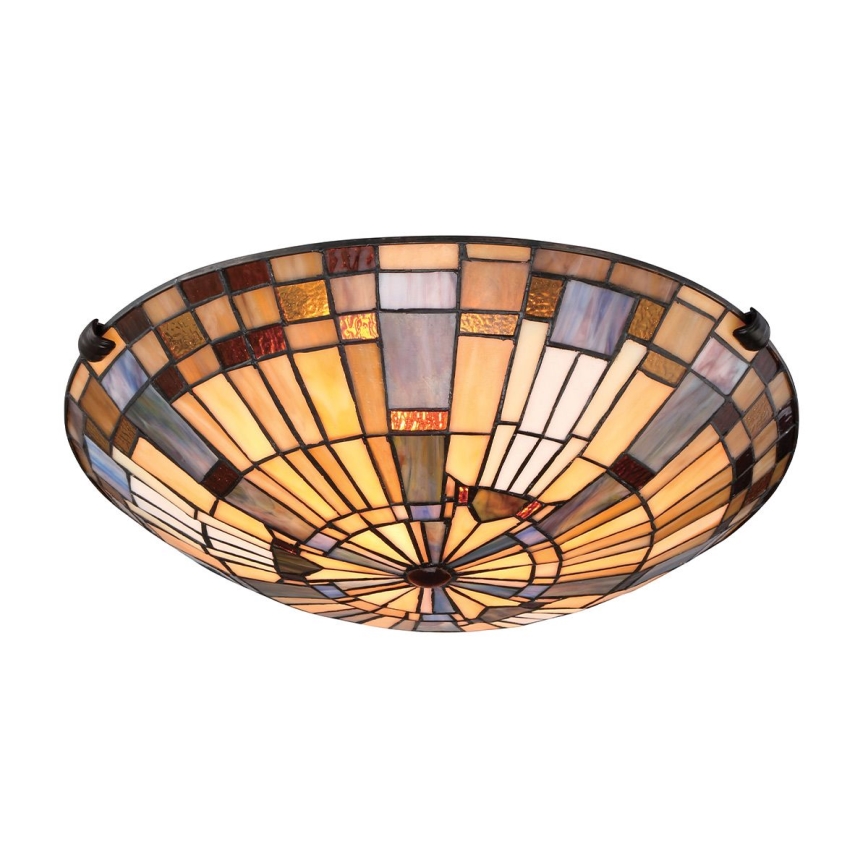 Quoizel - Loftlampe INGLENOOK 2xE27/60W/230V diameter 40,7 cm