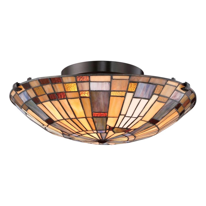 Quoizel - Tiffany INGLENOOK loftlampe 2xE27/60W/230V Ø 40,7 cm