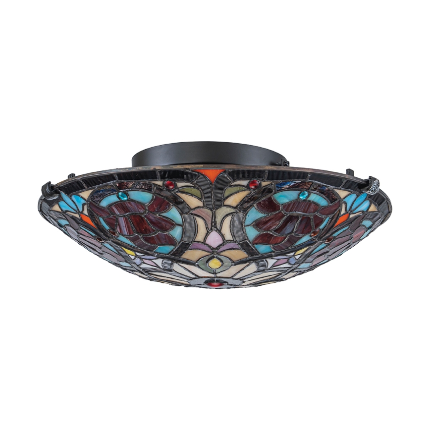 Quoizel - Loftlampe Tiffany LARISSA 2xE27/40W/230V Ø 41,2 cm